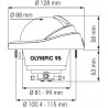 Compas OLYMPIC 95 - PLASTIMO