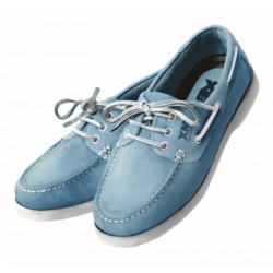 Light blue Crew boat shoes women