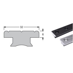 Rail en T 32x6 mm pour...