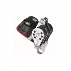 Harken France - Poulie Harken - Poulie triple ringot taquet 22mm micro - KM Nautisme - Poulie 22mm Micro Block Harken - KMNautis