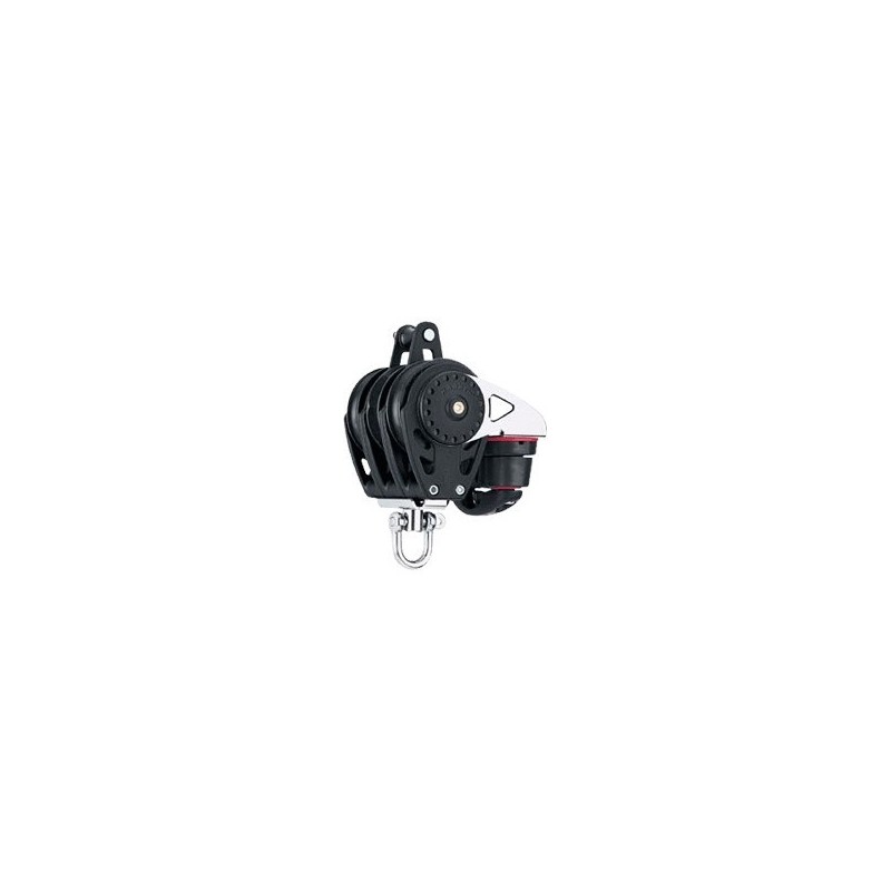 Pulley winch 57 mm triple Becket Carbo Ratchamatic