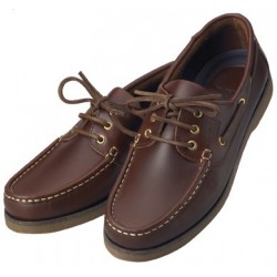 Chaussures bateau Crew marron