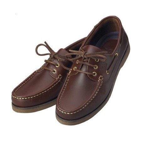 Chaussures bateau Crew marron