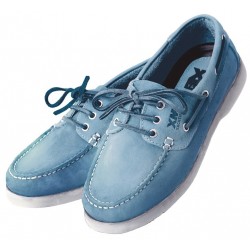 Chaussures bateau Crew bleu clair femme