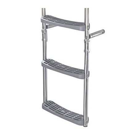 Echelle Inox Pliante Crosses à 90° 1 Echelon Fixe + 2 Mobiles Echelle Inox Pliante Crosses à 90° 1 Echelon Fixe + 2 Mobiles