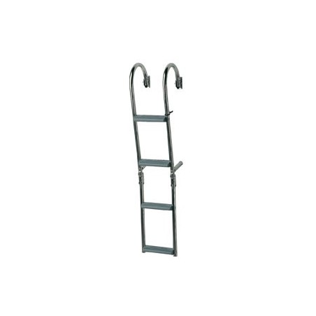 Folding ladder steps narrow butts 180 ° 2 levels fixed + 2 mobile