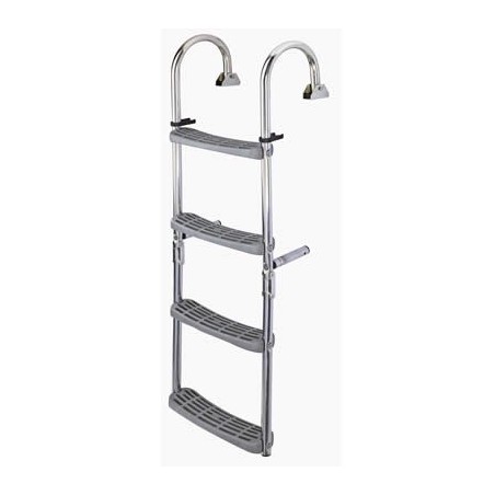 Echelle Inox Pliante Crosses à 180° 2 Echelons Fixes + 2 Mobiles Echelle Inox Pliante Crosses à 180° 2 Echelons Fixes + 2 Mobiles