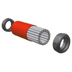 Support roll with 18 x click wheel bearing