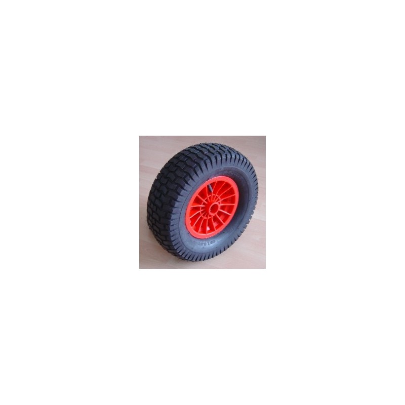 La roue ballon EuroTrax - 21x12-8 modèle à crampon - sur jante rouge ou noire