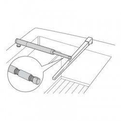 Rallonge de vérin pour pilote automatique Raymarine ST1000 - ST2000 Longueur 76 MM