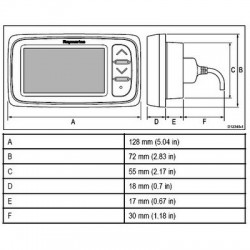 Afficheur Raymarine i40 Sondeur compatible Seatalk (afficheur seul)