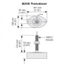 Sonde traversante bronze Raymarine B744VL (filetage long) 600W 50/200 KHz triducer vitesse/profondeur/température...