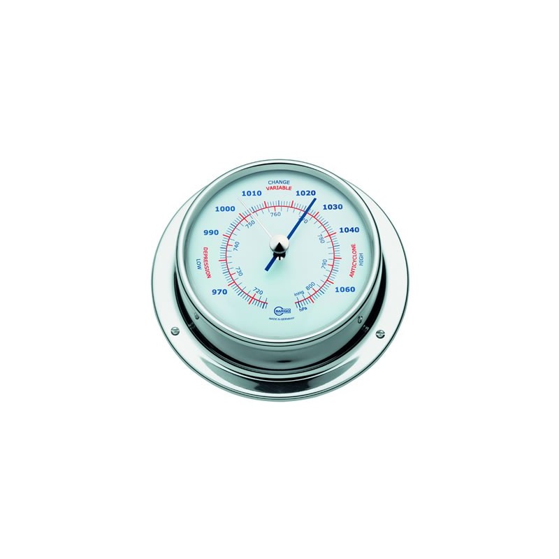 Thermomètre - hygromètre Barigo Regatta inox poli Ø 100 mm