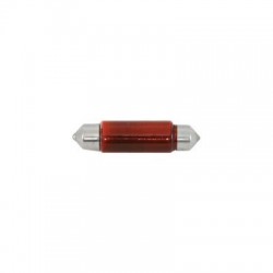 Ampoule navette 10x38mm 12v 5w (x2 pièces) Rouge