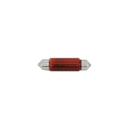 Ampoule navette 10x38mm 12v 5w (x2 pièces) Rouge