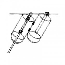 Support 1 barrier-threshing wire stainless steel Ø 6 mm Ø 170 X 405 mm