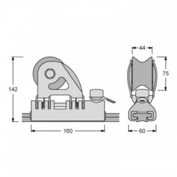 Antal avale tout de genois antal 40 x 8mm avec blocage