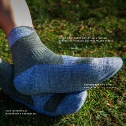 Waterproof ankle length socks