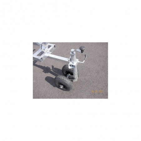 Nenuphar Roue jockey double pour terrain meuble - NE7618