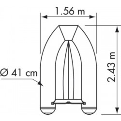 Annexe MX-240 coque polyester rigide - PLASTIMO