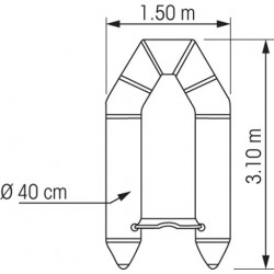 Annexe MS-310 coque rigide pliable - PLASTIMO