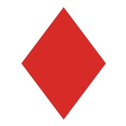 Red rhombus - EX1421 -...